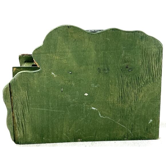 Rustic Bed & Breakfast Birdhouse Cottage Handmade Folk Art Wood Decor 8” - Picture 7 of 7